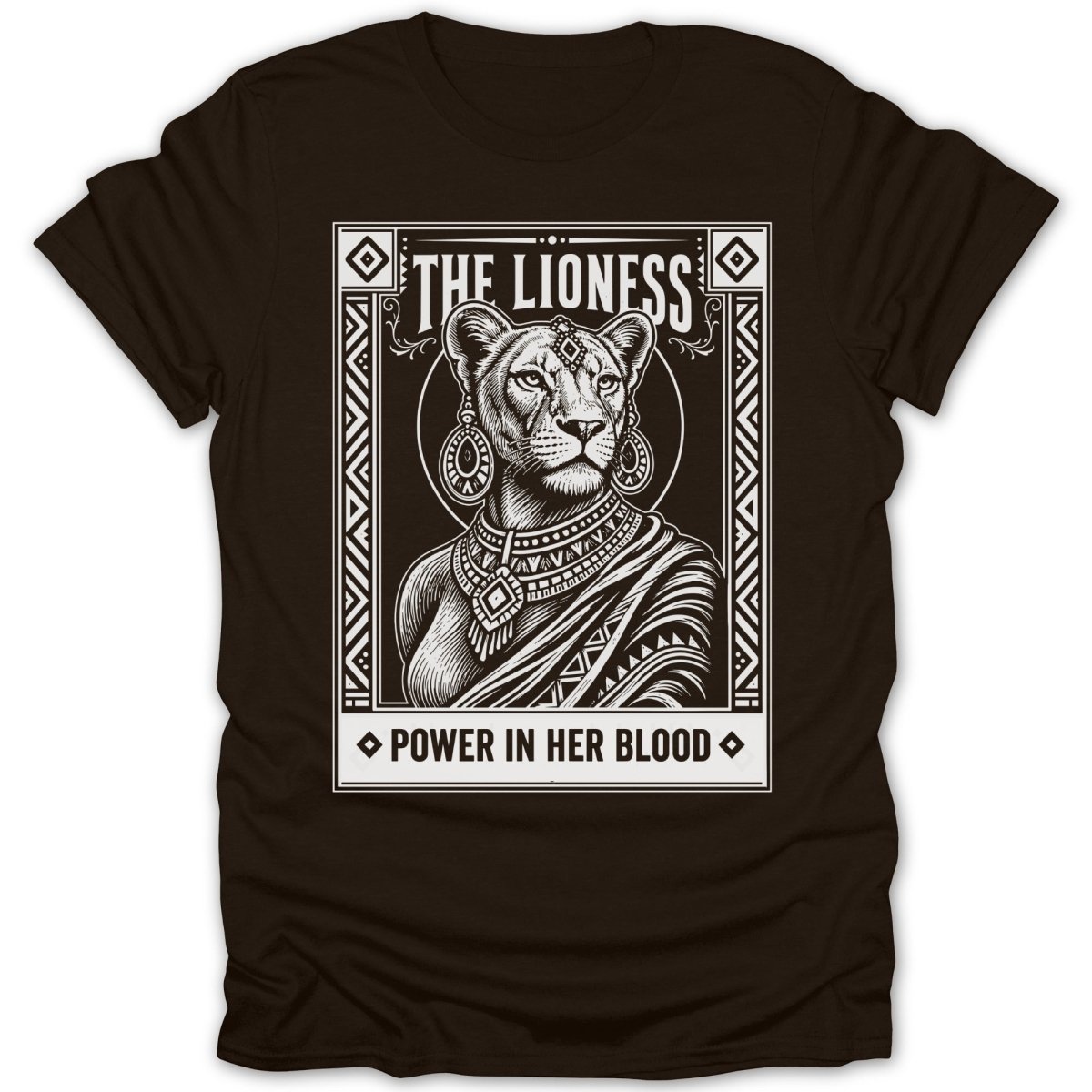 The Lioness: Power In Her Blood Tee - Zion Threadz