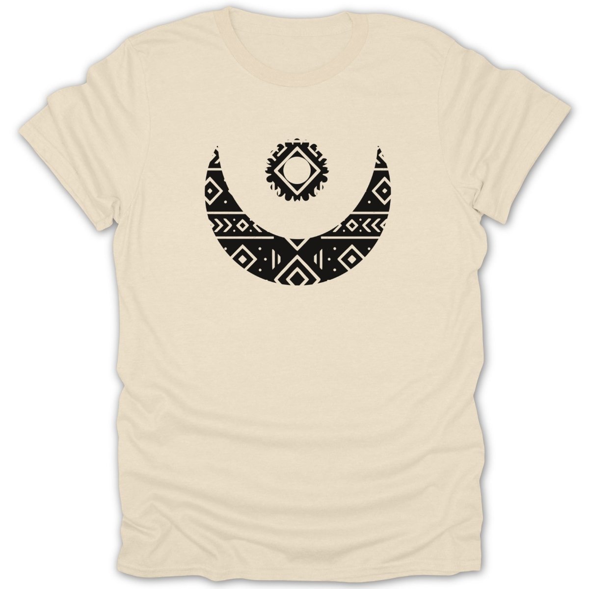 Adinkra Moon and Star Pattern Tee - Zion Threadz