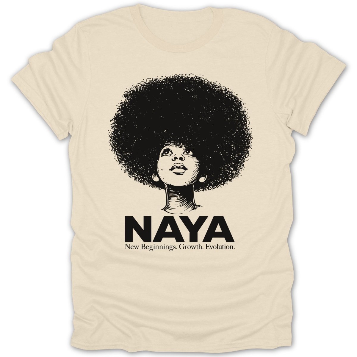 Naya Afro Girl New Beginnings Tee - Zion Threadz