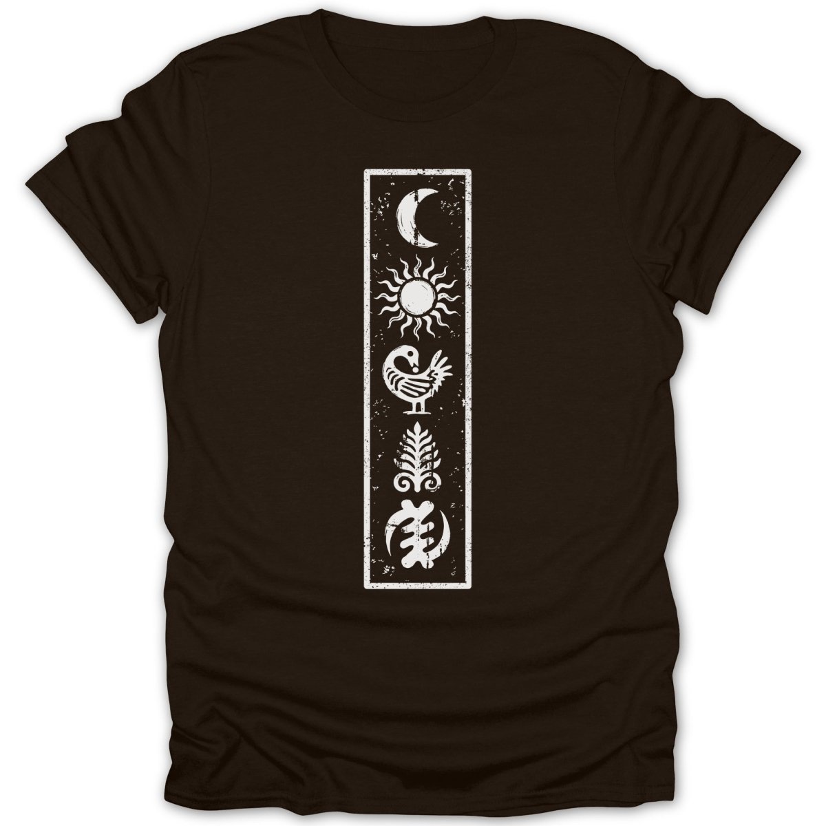 Adinkra Symbols Etched Tee - Zion Threadz