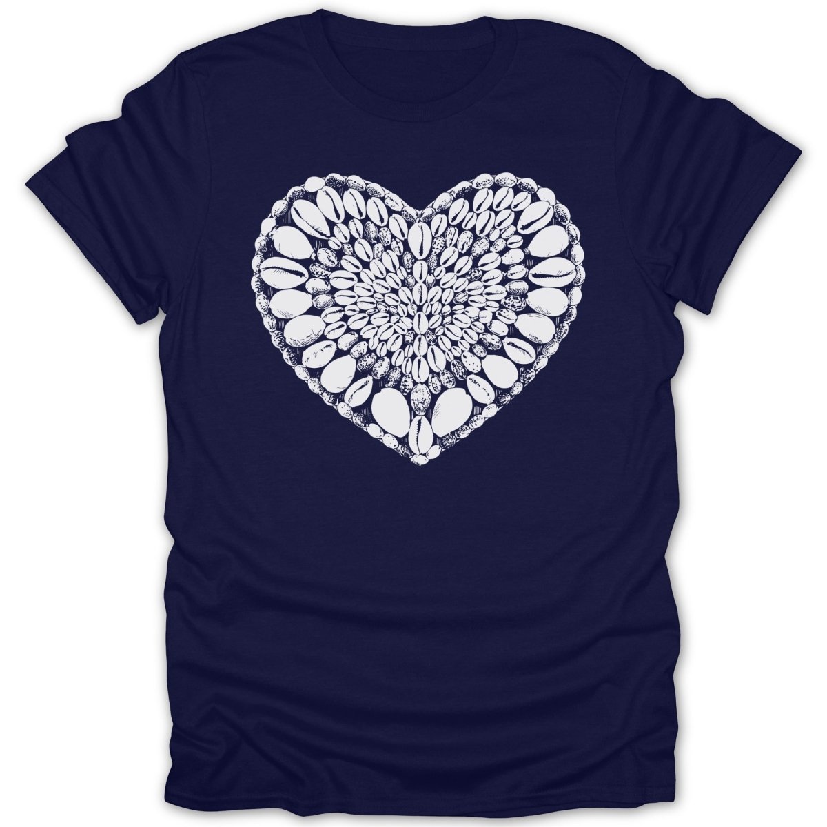 Cowrie Shell Heart Shape Tee - Zion Threadz