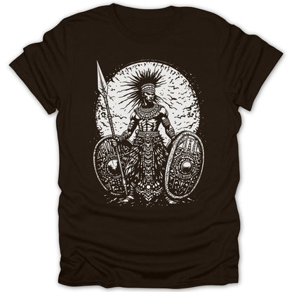 African Warrior With Shields Tee - Zion Threadz