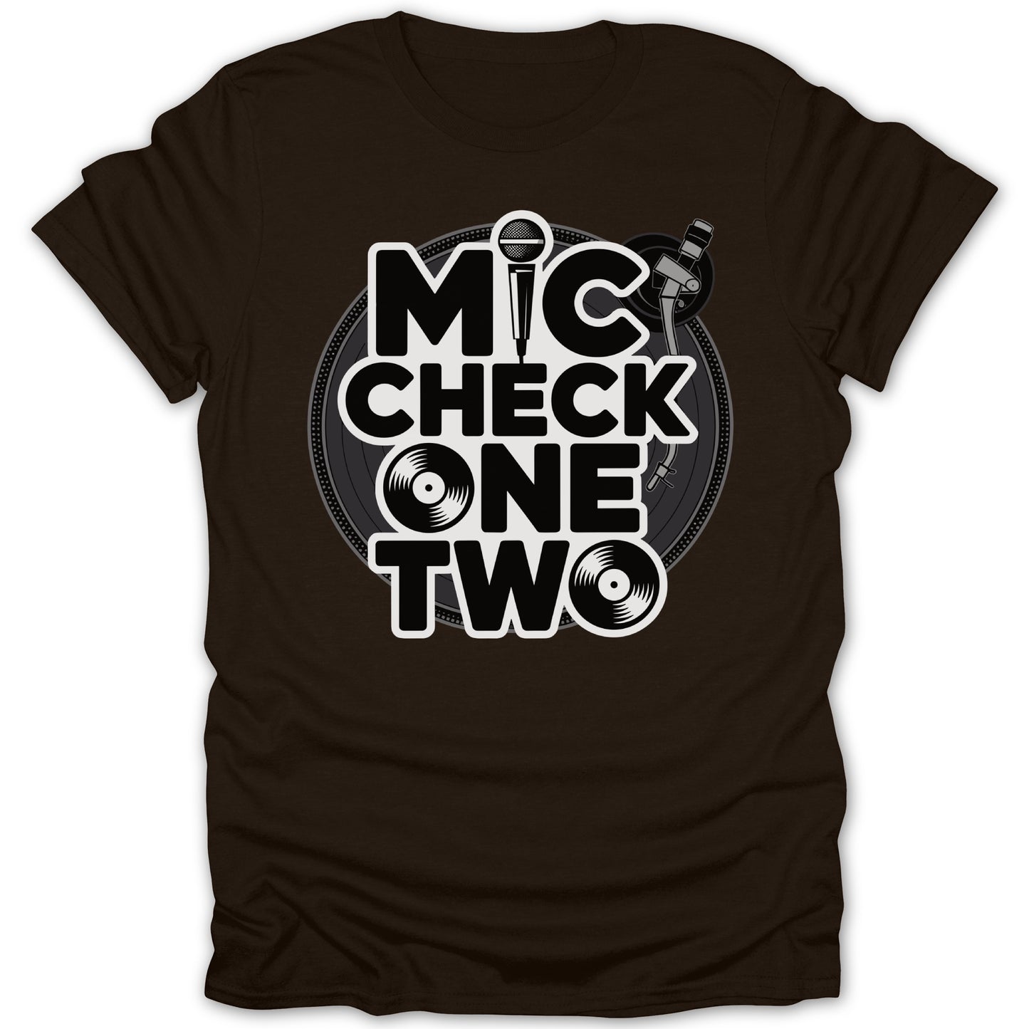 Mic Check One Two Microphone Graphic T-Shirt Product