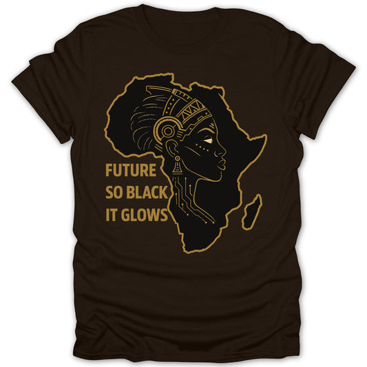 Future So Black It Glows Africa T-Shirt