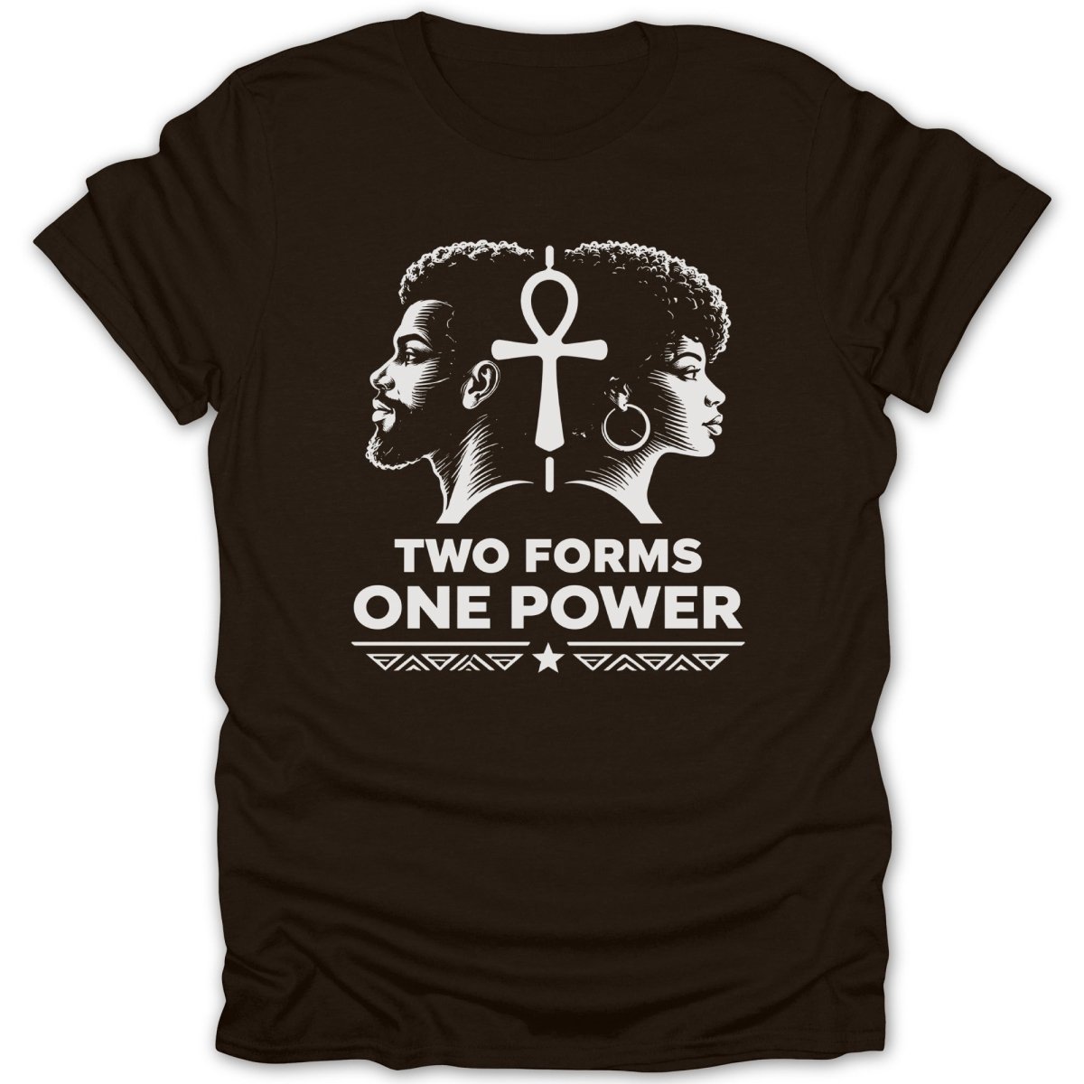 Two Forms One Power Ankh Tee - Zion Threadz