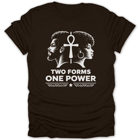 Two Forms One Power Ankh Tee - Zion Threadz