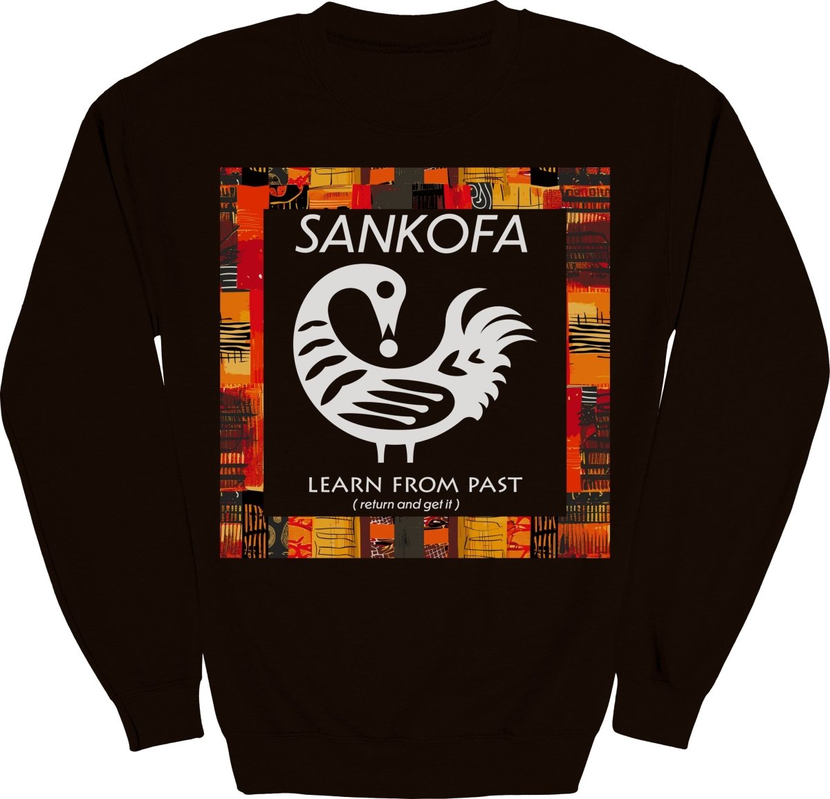 Adinkra Sankofa Color Pattern Sweatshirt - Zion Threadz