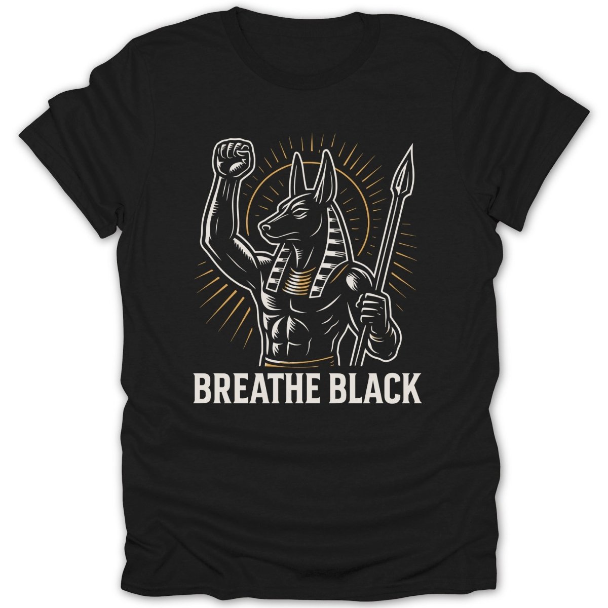 Breathe Black Anubis Tee - Zion Threadz