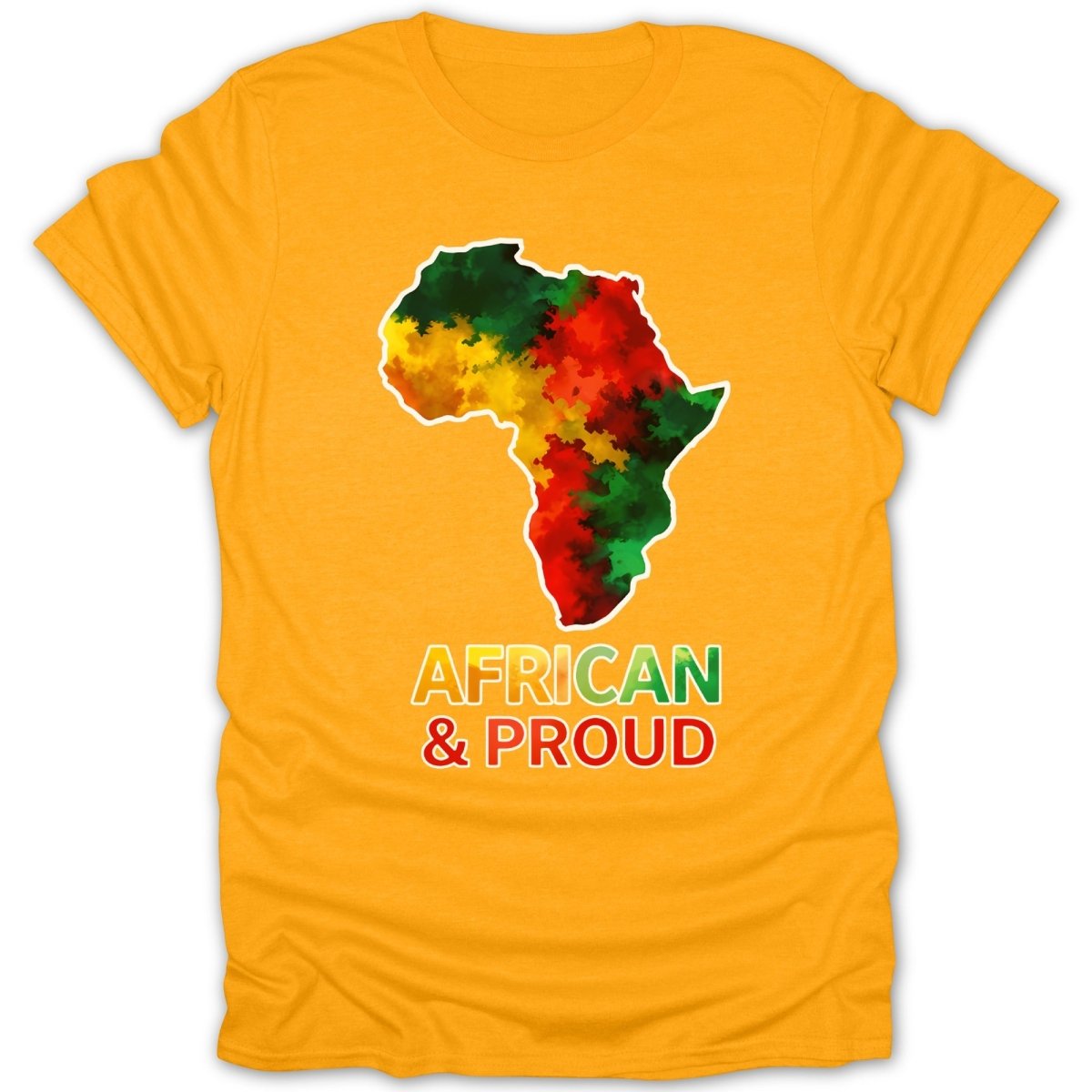 African & Proud Map Tee - Zion Threadz