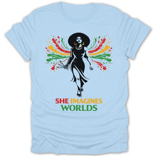 She Imagines Worlds Tee - Zion Threadz