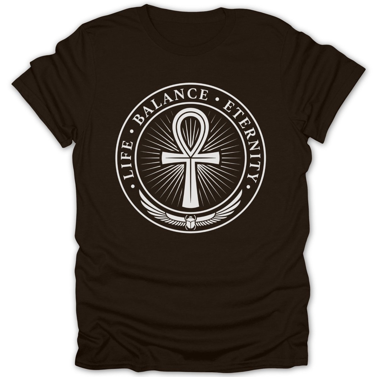 Life Balance Eternity Ankh BW Tee - Zion Threadz