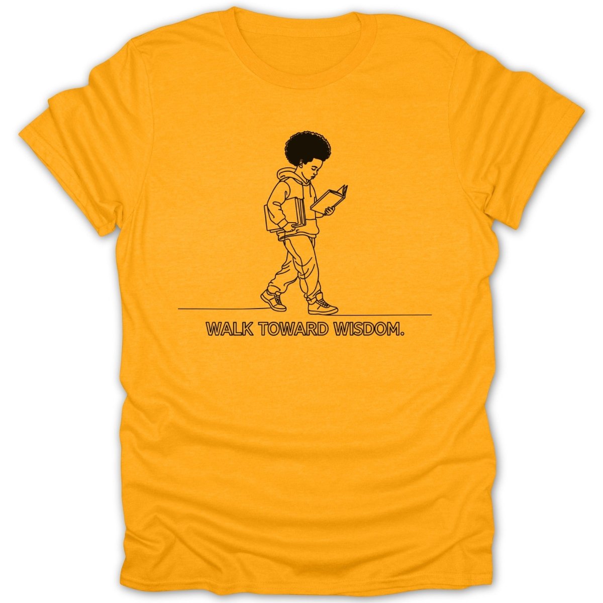 Black Boy Walk Toward Wisdom Tee - Zion Threadz
