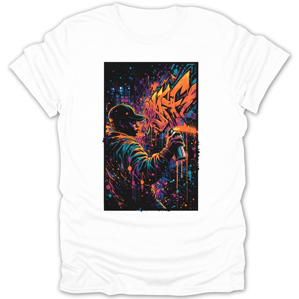 Street Art Graffiti Spray Tee - Zion Threadz