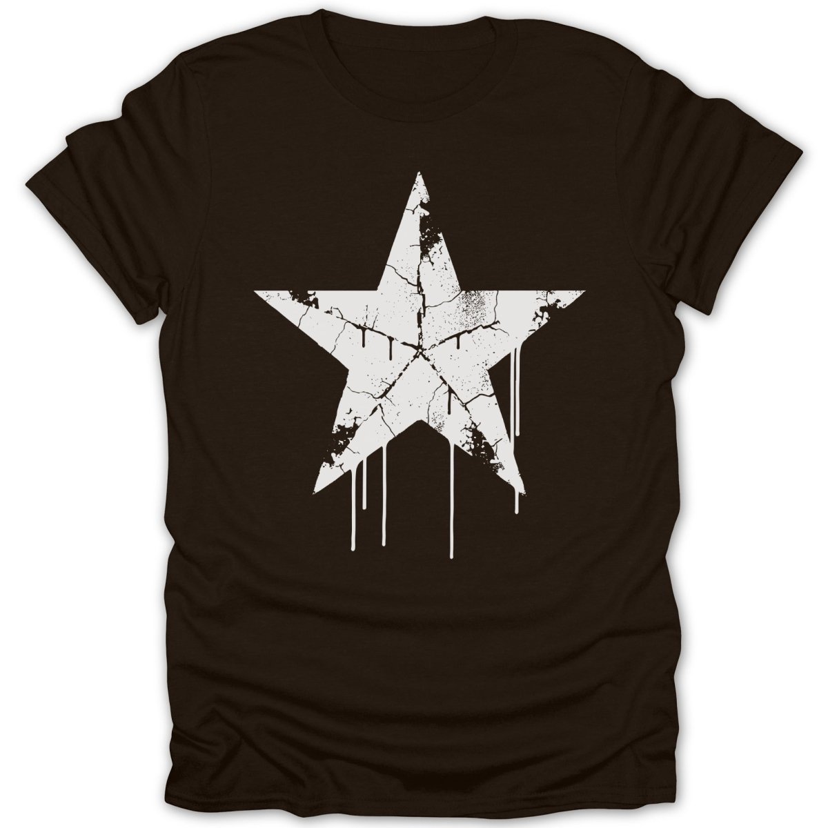 Black Star Grunge Tee - Zion Threadz