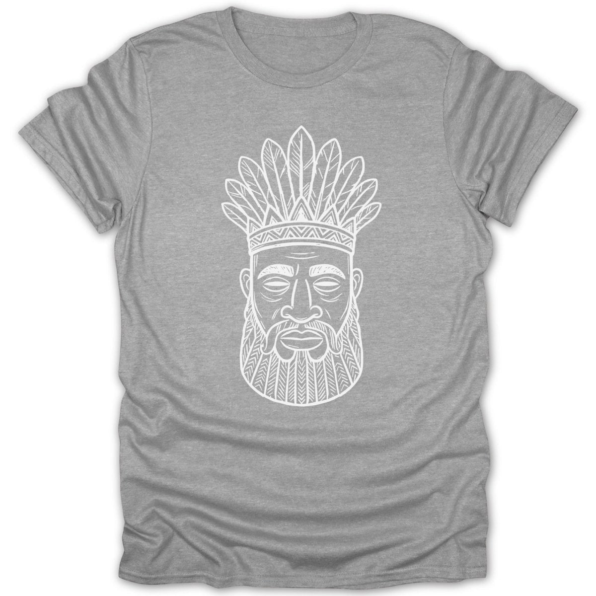 Tribal Chief Feathers Mask Tee - Zion Threadz