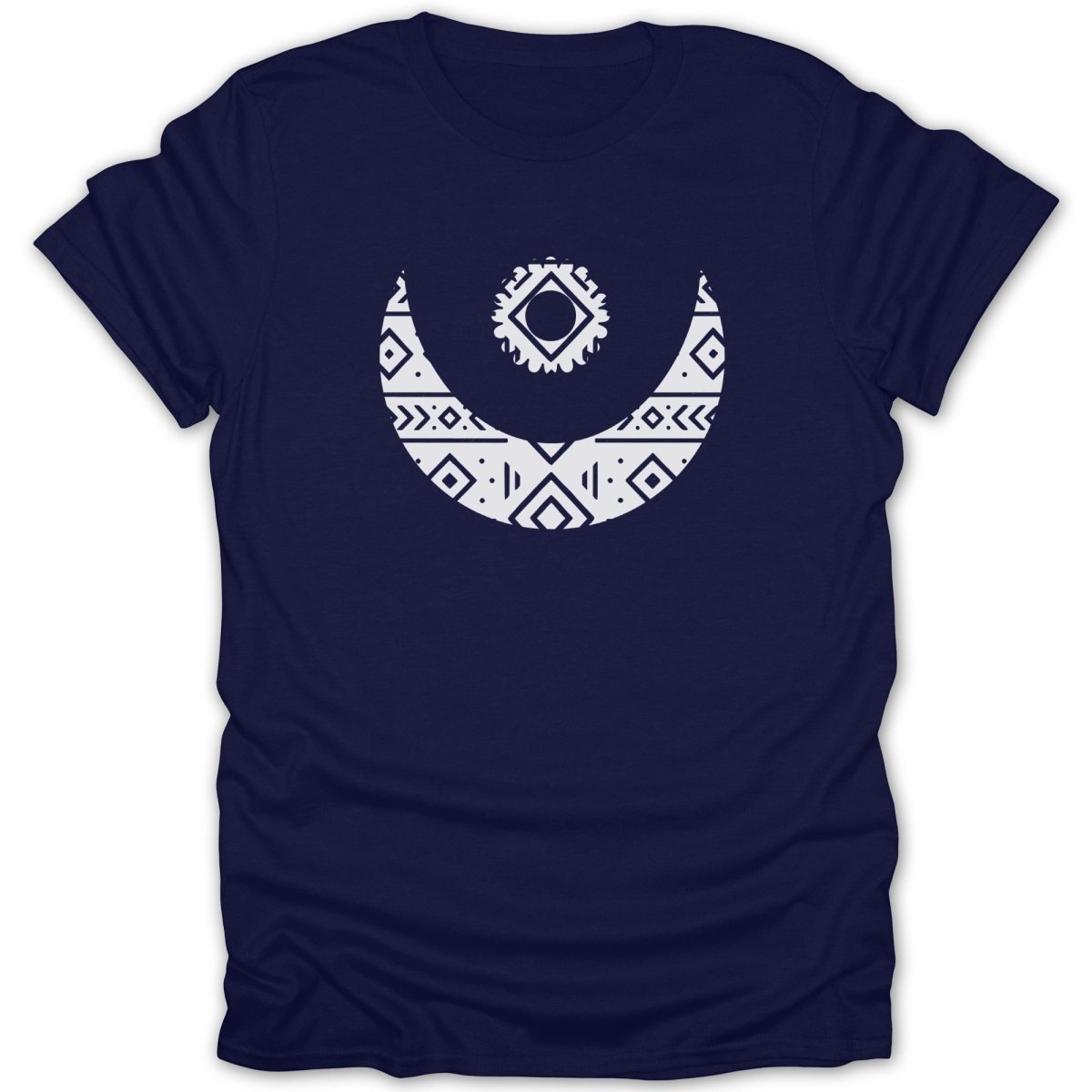Adinkra Moon and Star Pattern Tee - Zion Threadz