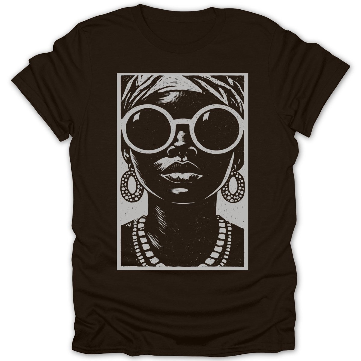 Monochrome Woman Muse Tee - Zion Threadz