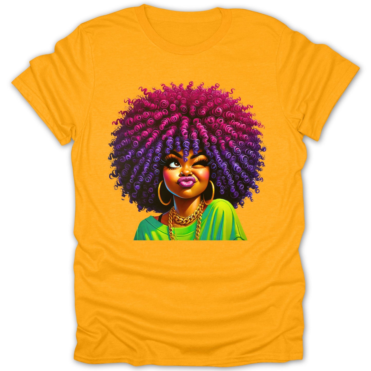 Colorful Afro Pop Art Printed T-Shirt fashion product