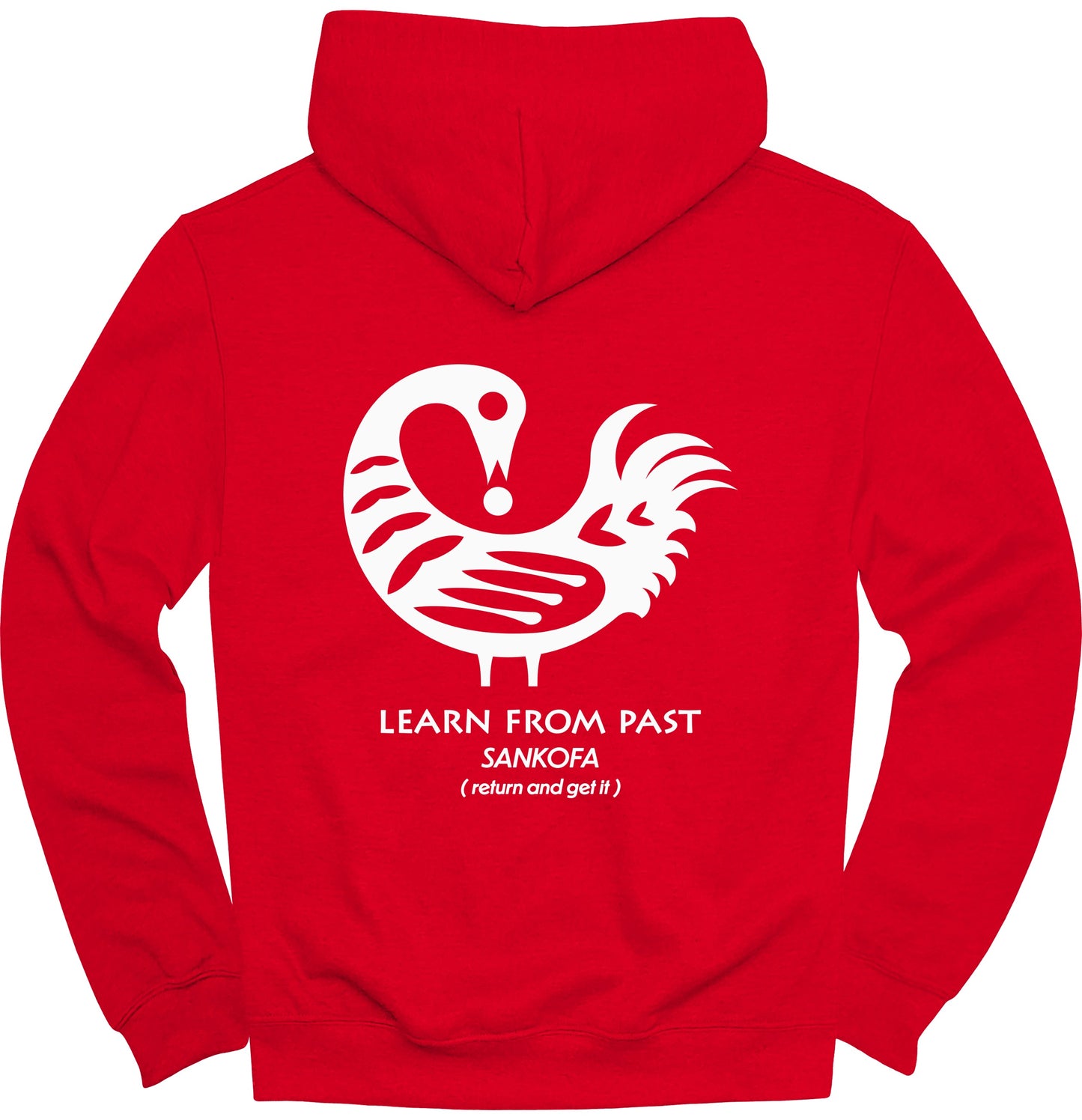 Learn from Past Sankofa Design Hooded Sweatshirt