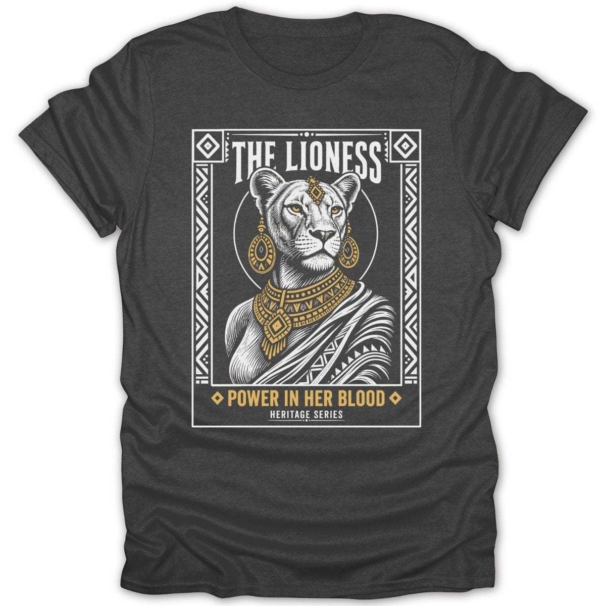 Lioness: Power In Her Blood GLD Tee - Zion Threadz