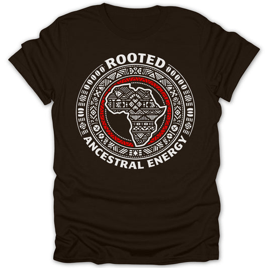 Rooted Ancestral Energy African Design T-Shirt