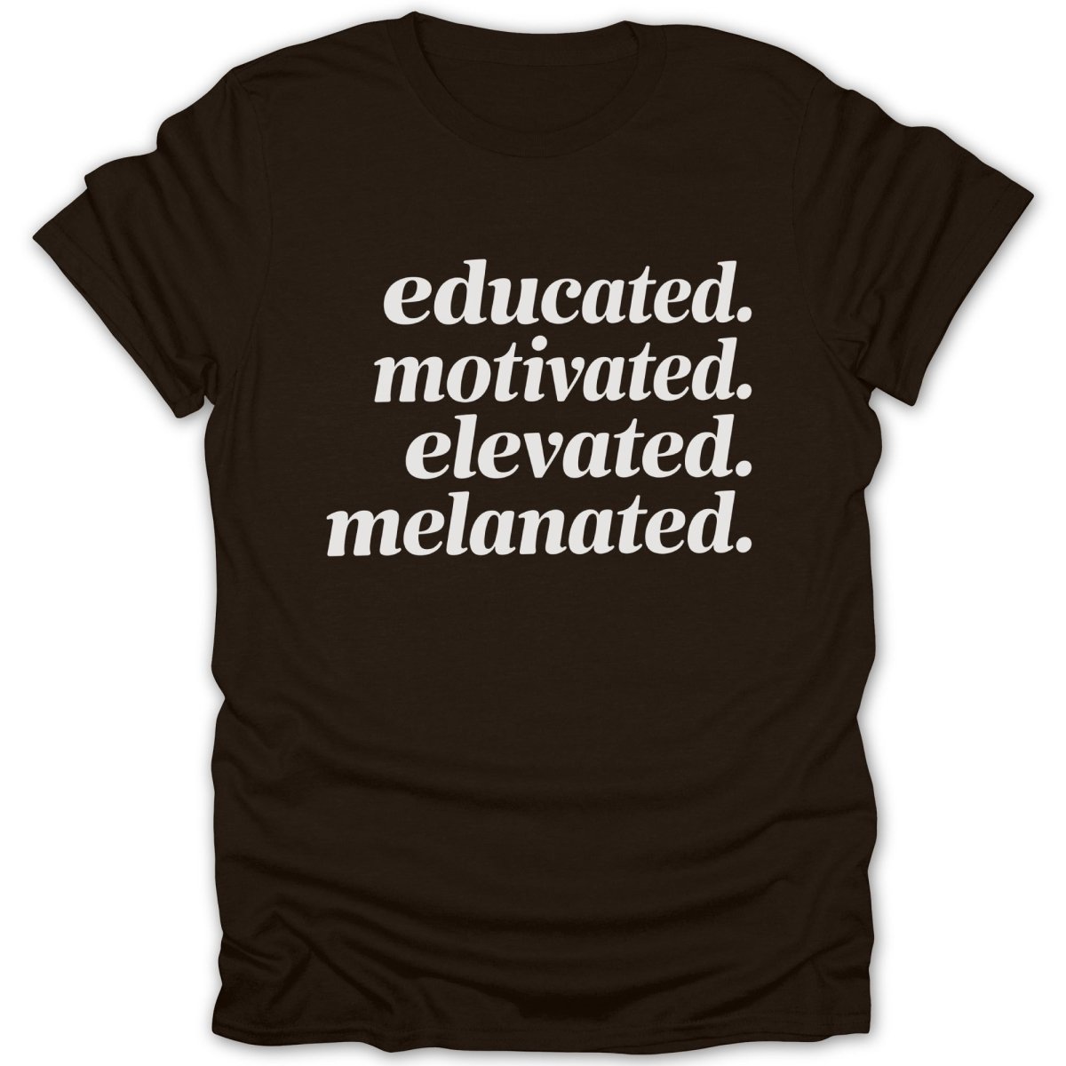 Educated Motivated Elevated Melanated Tee - Zion Threadz