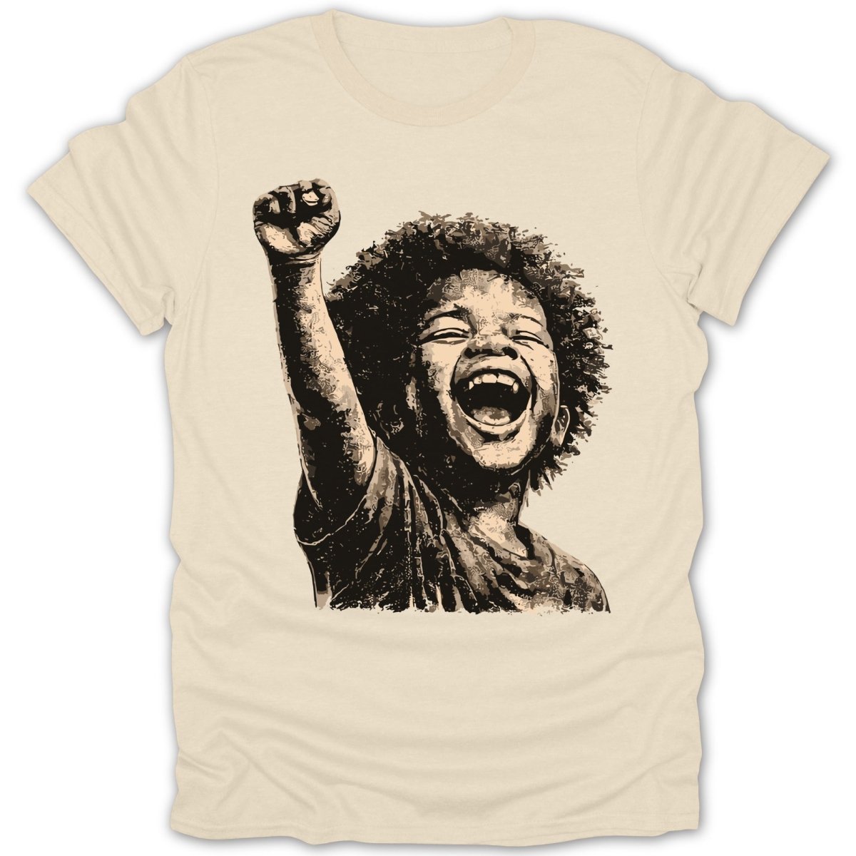 Black Boy Joy Raised Fist Tee - Zion Threadz