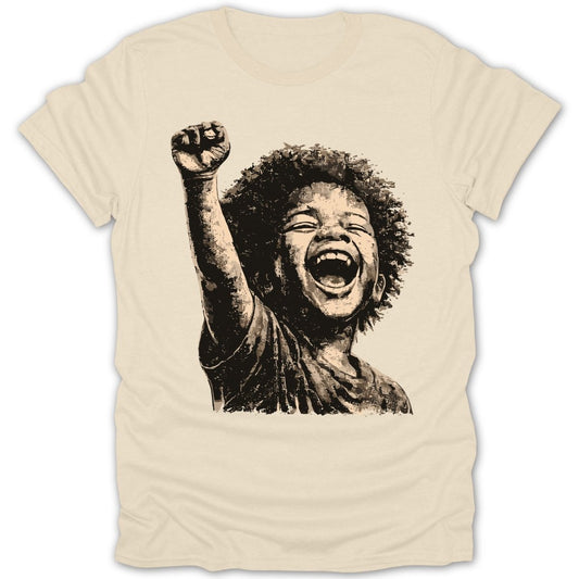 Black Boy Joy Raised Fist Tee - Zion Threadz