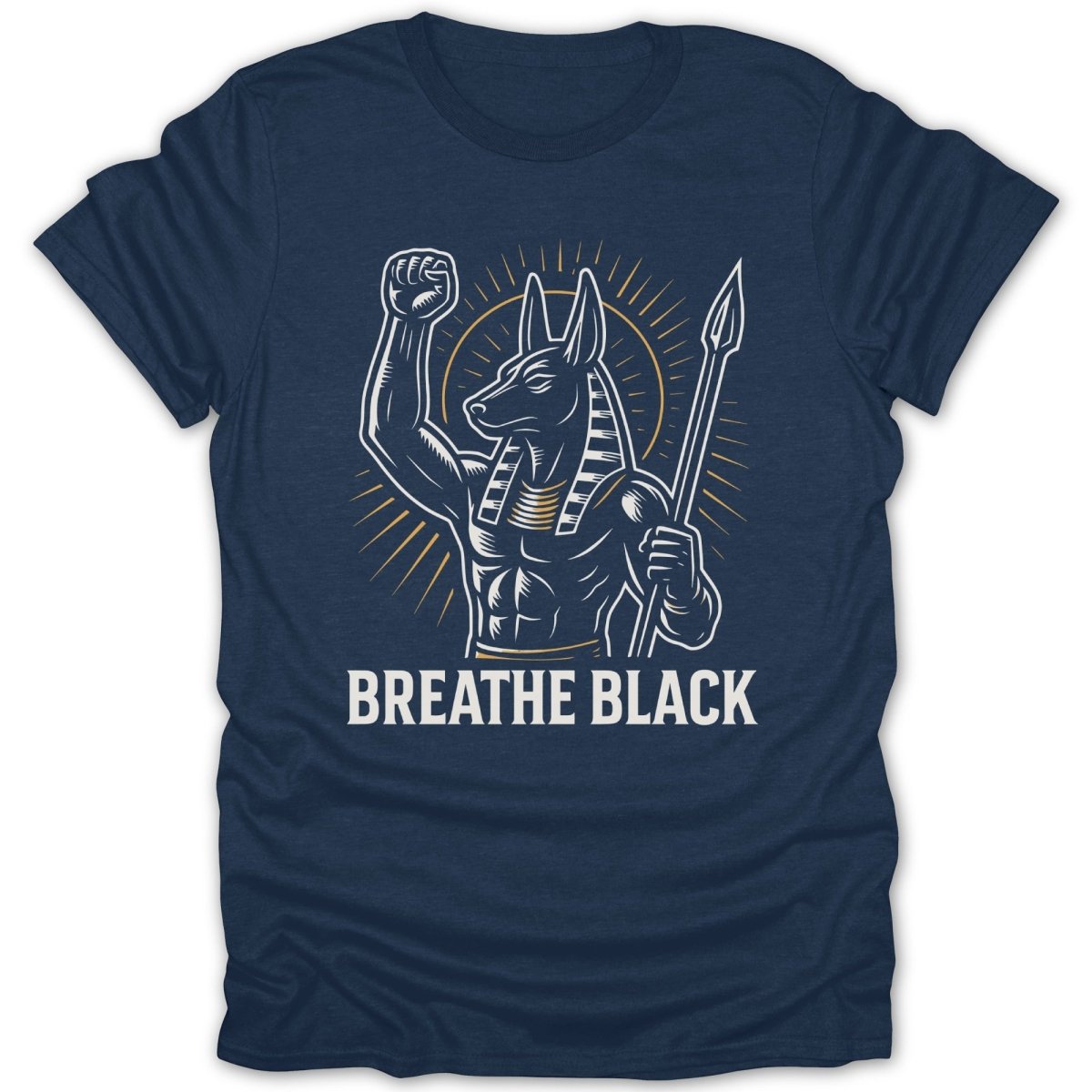 Breathe Black Anubis Tee - Zion Threadz