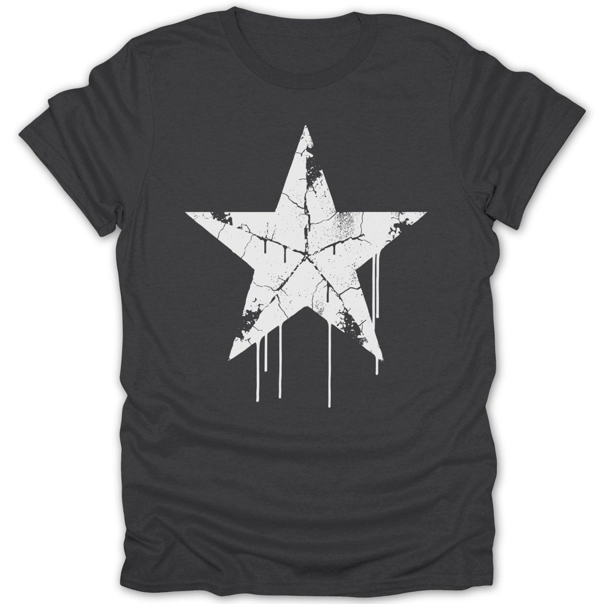 Black Star Grunge Tee - Zion Threadz