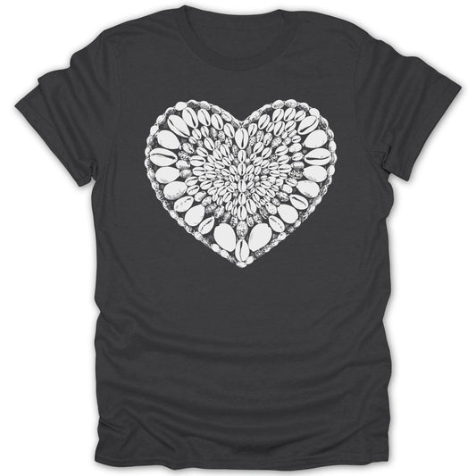 Cowrie Shell Heart Shape Tee - Zion Threadz