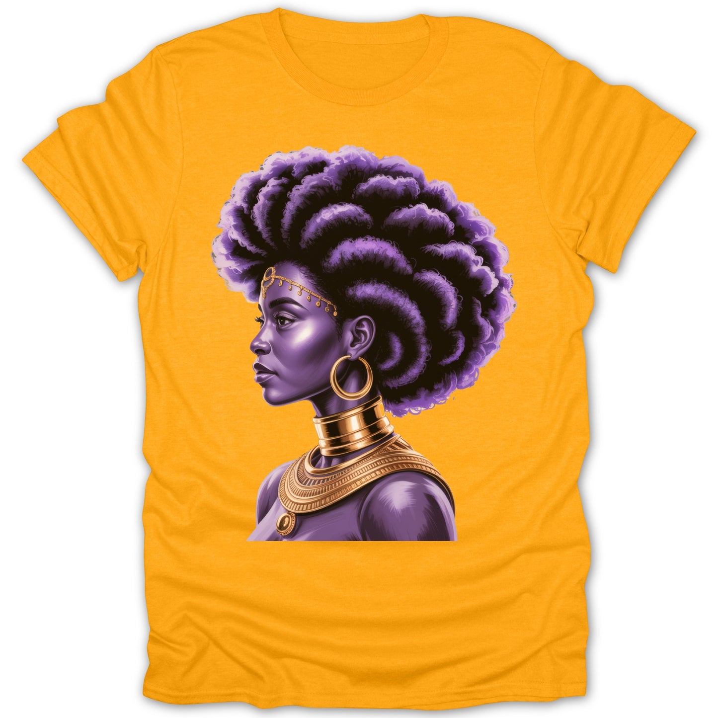 Stunning Afrocentric Queen Graphic Design Shirt
