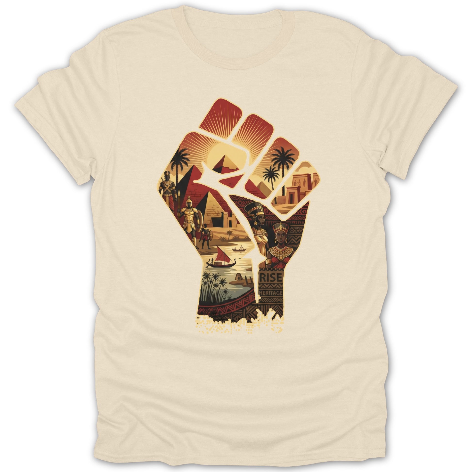 Rise Up African Heritage Print T-Shirt