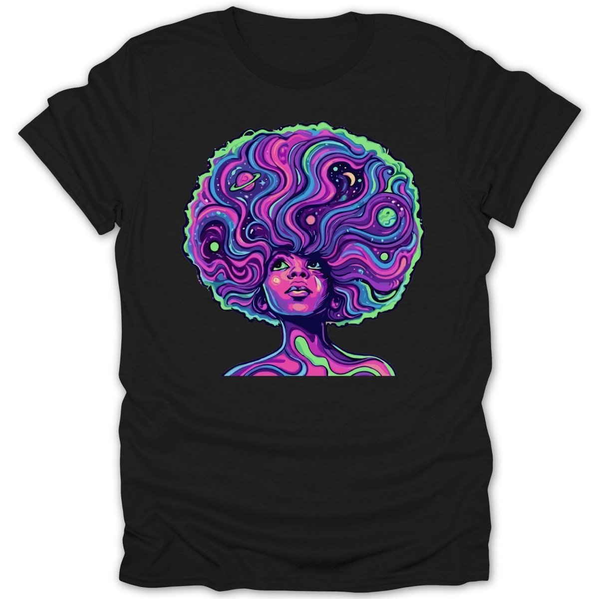 Cosmic Dreamer Black Girl Tee - Zion Threadz