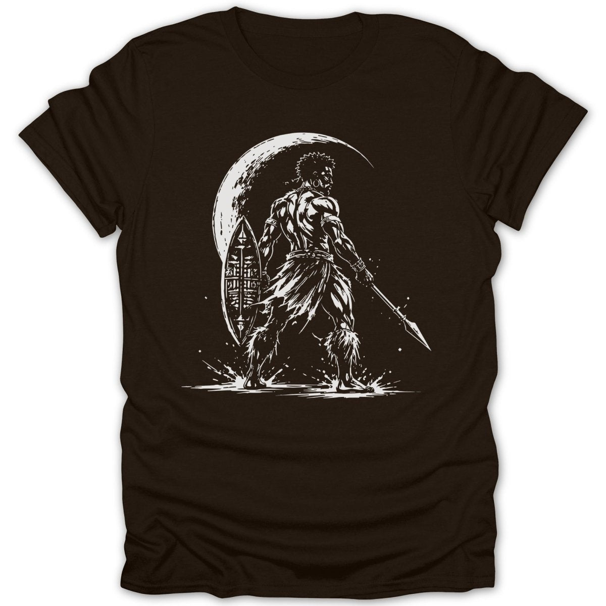 Moonlit Warrior BW Tee - Zion Threadz