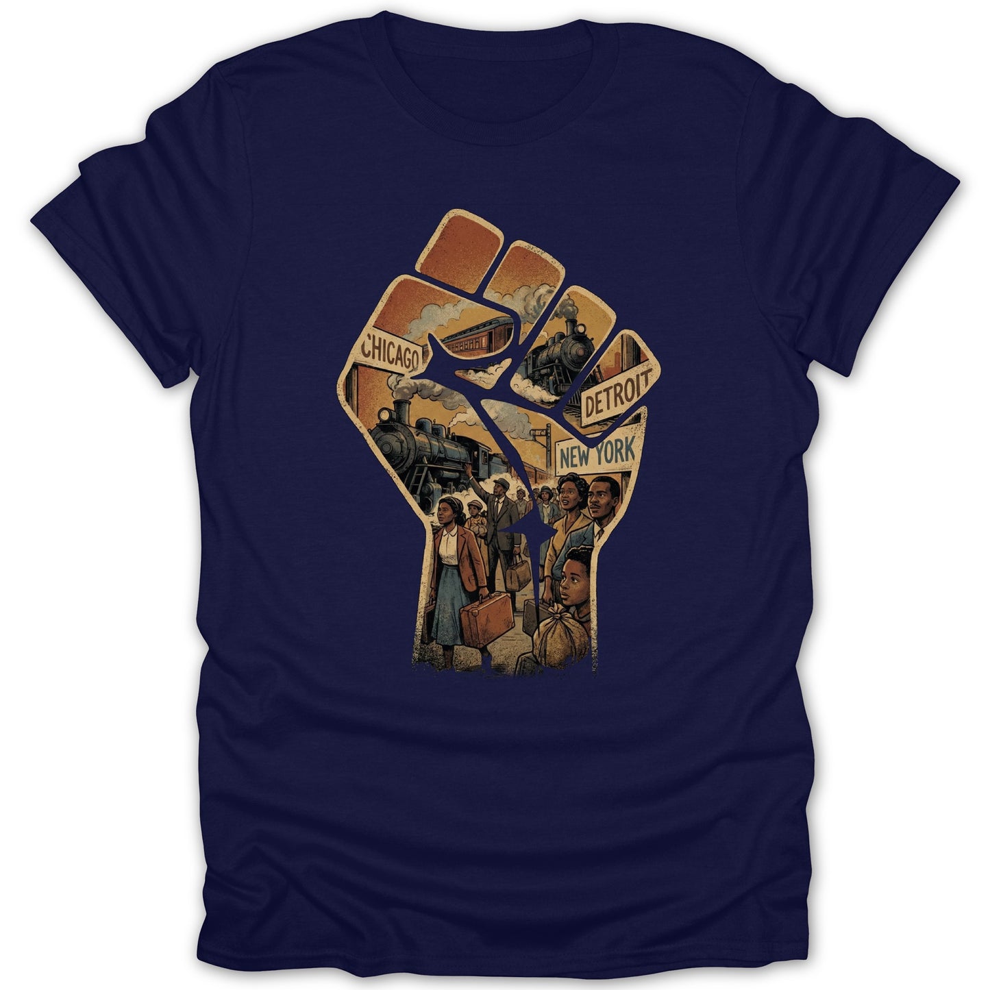 Chicago Detroit New York Graphic T-Shirt