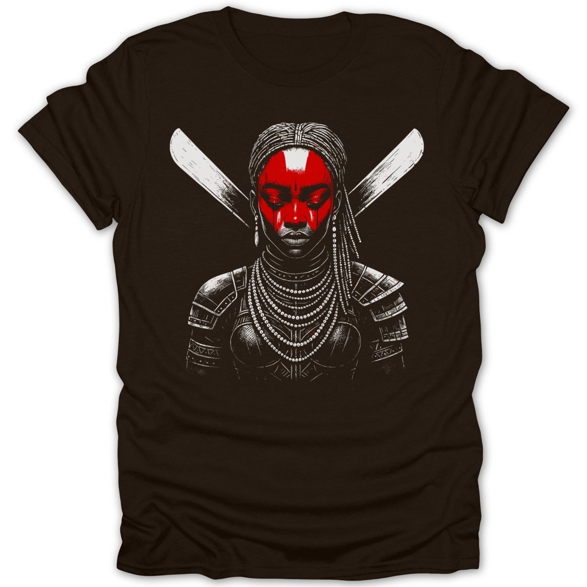 Dahomey Agojie Warrior with Machetes Tee - Zion Threadz