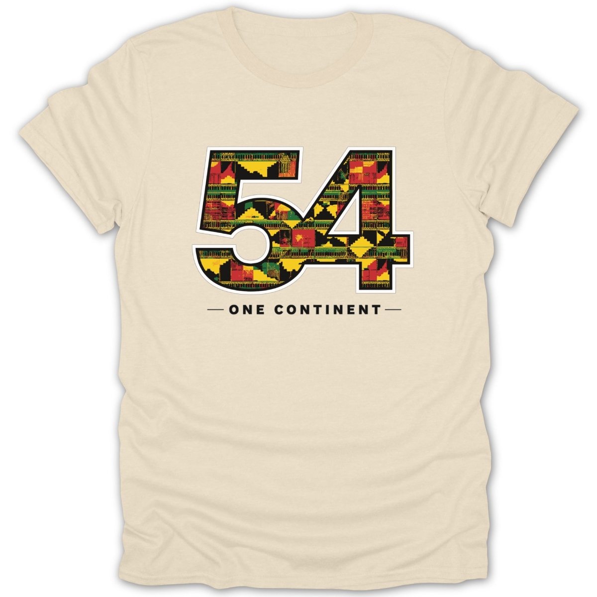 54 One Continent Kente Pattern Tee - Zion Threadz