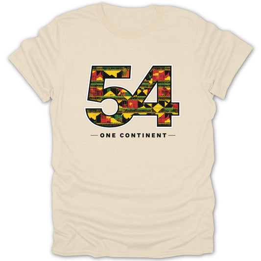 54 One Continent Graphic Design T-shirt