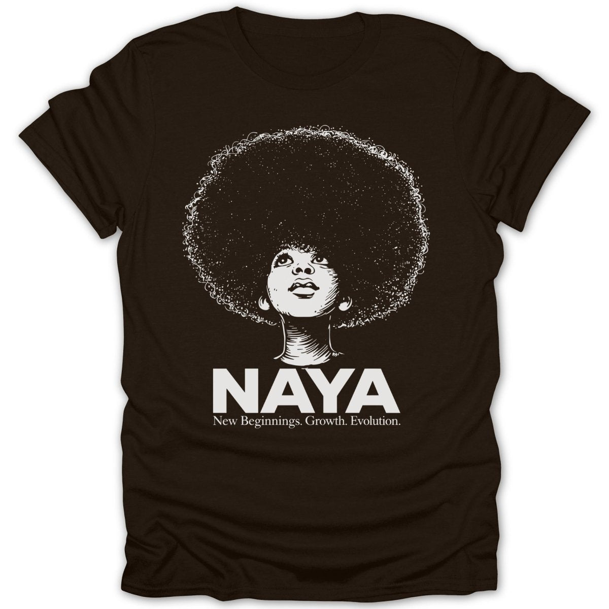 Naya Afro Girl New Beginnings Tee - Zion Threadz