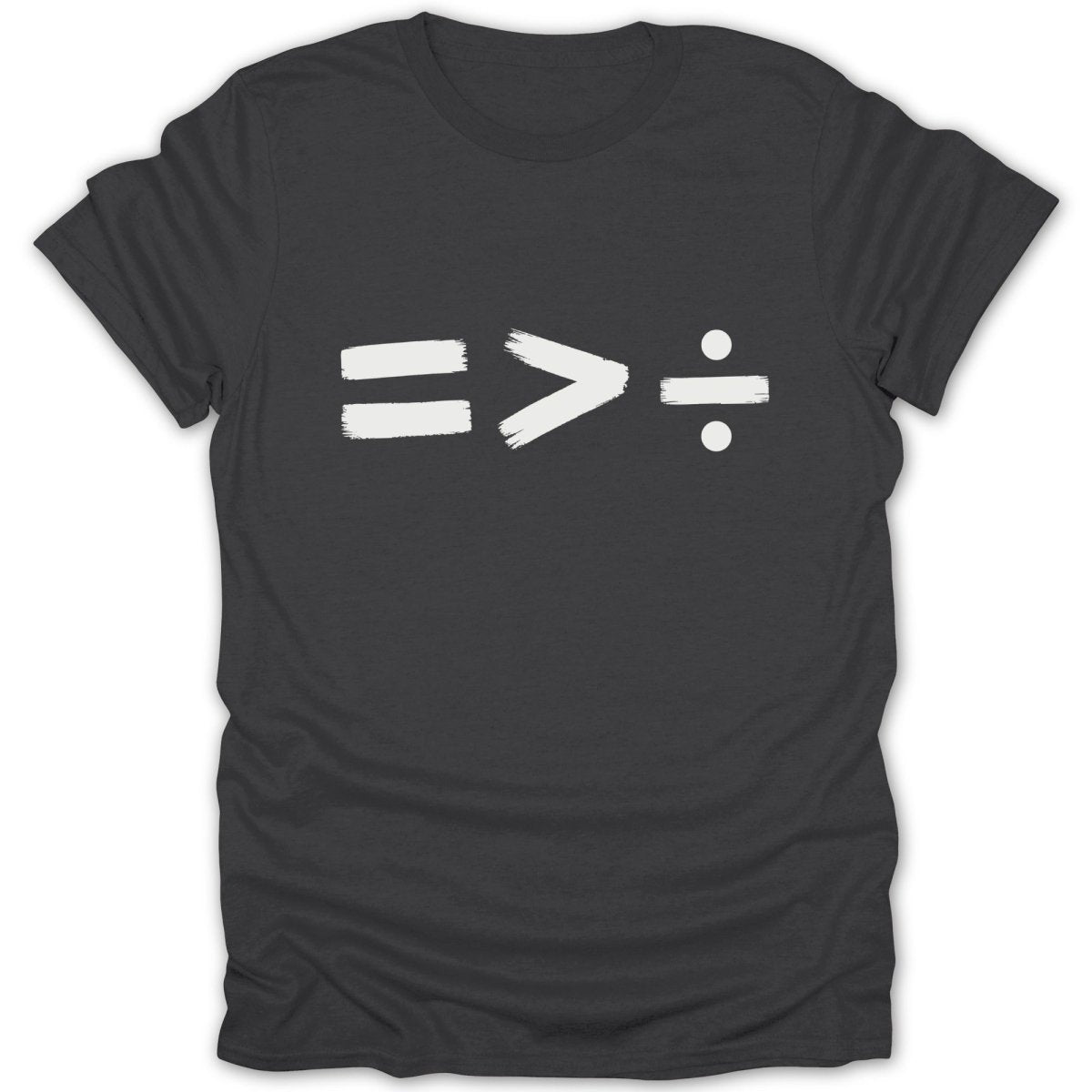 Equality Greater Than Division 2 BW Tee - Zion Threadz