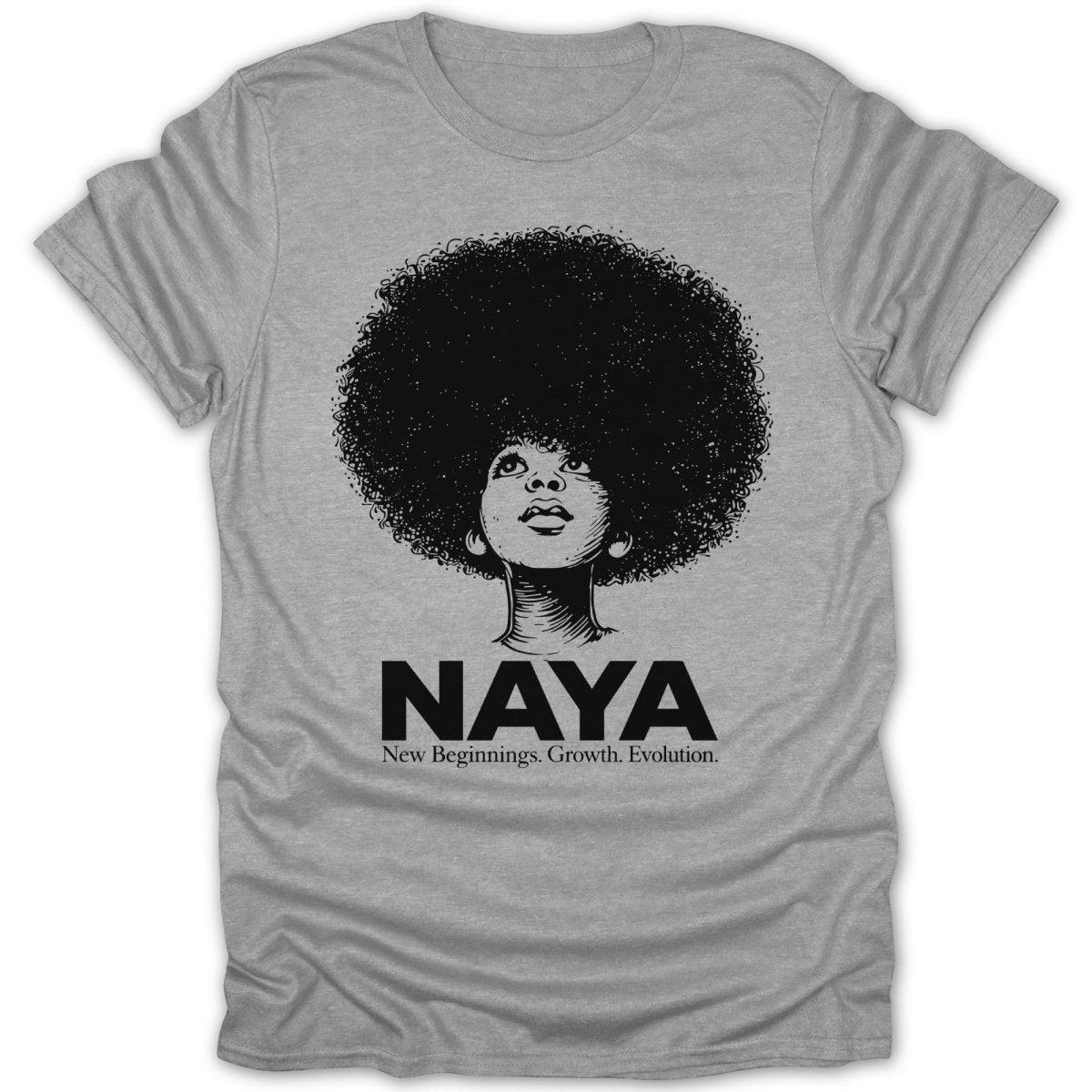 Naya Afro Girl New Beginnings Tee - Zion Threadz