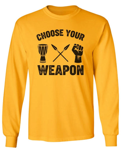 Choose Your Weapon Long Sleeve Tee - Zion Threadz