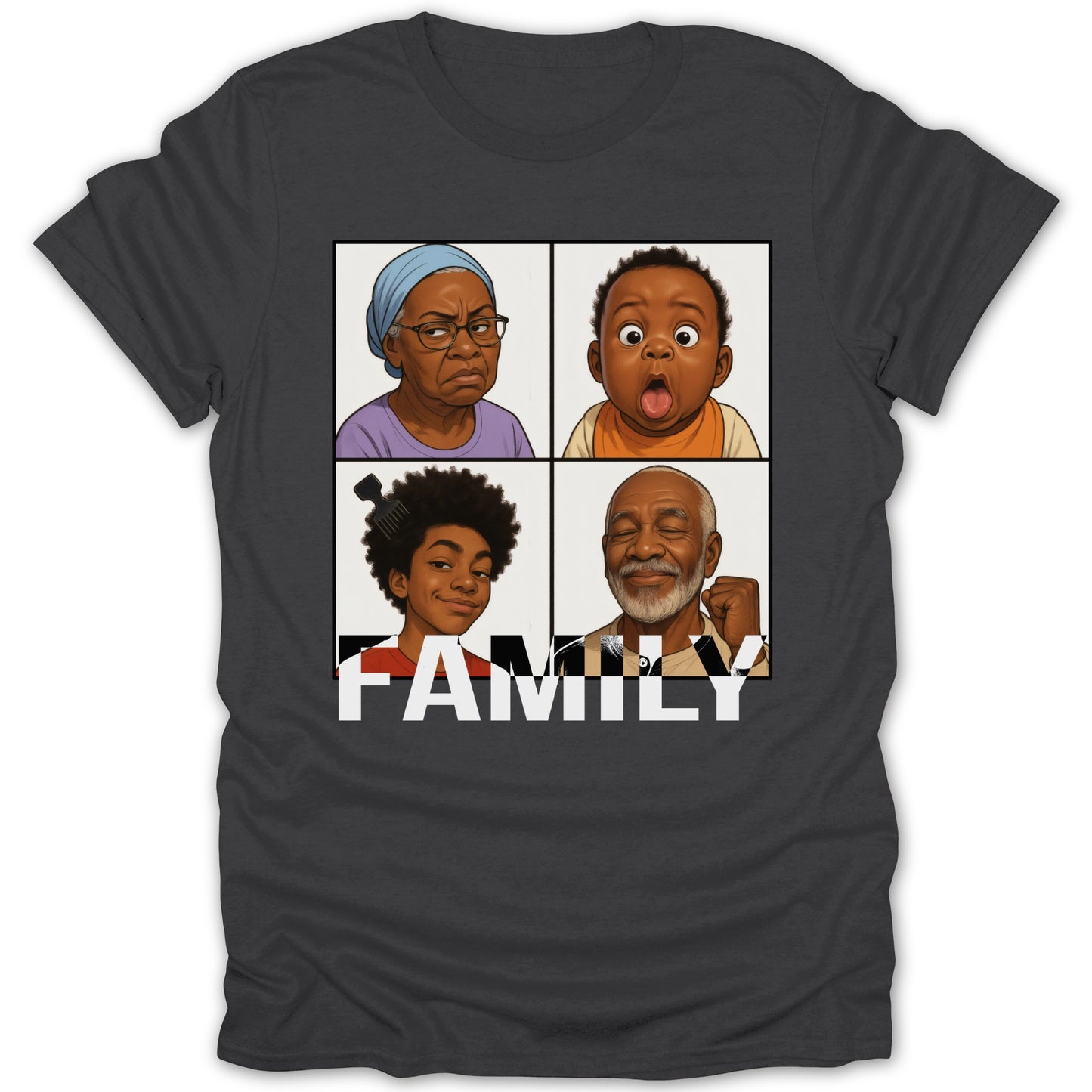 Family Design Graphic T-Shirt for Adults Novelty product