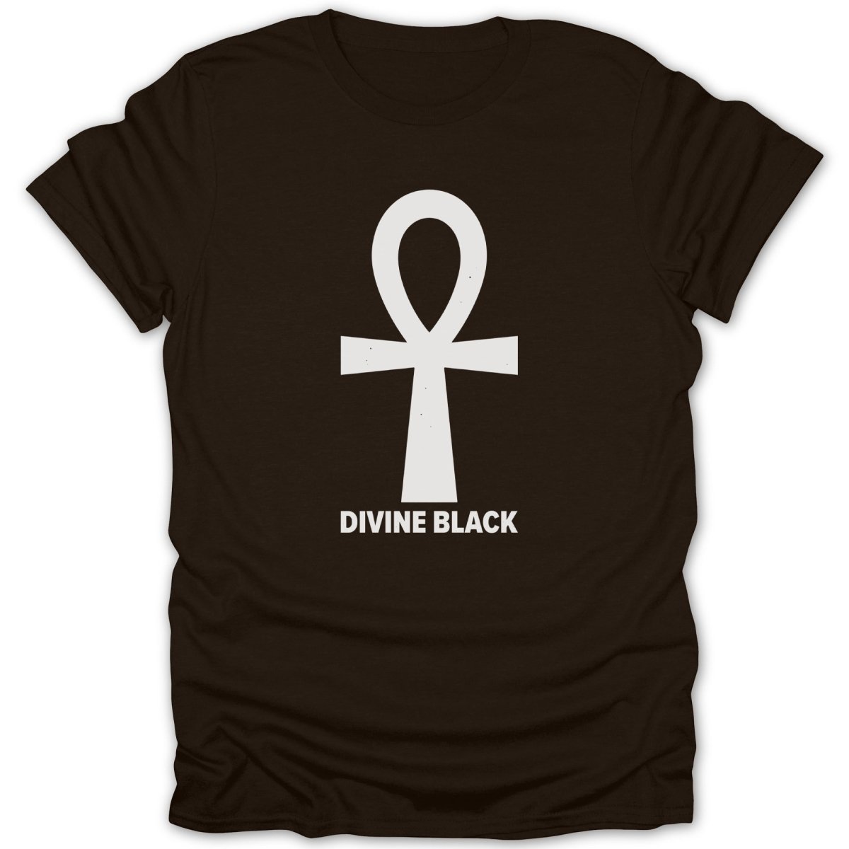 Divine Black Ankh Tee - Zion Threadz