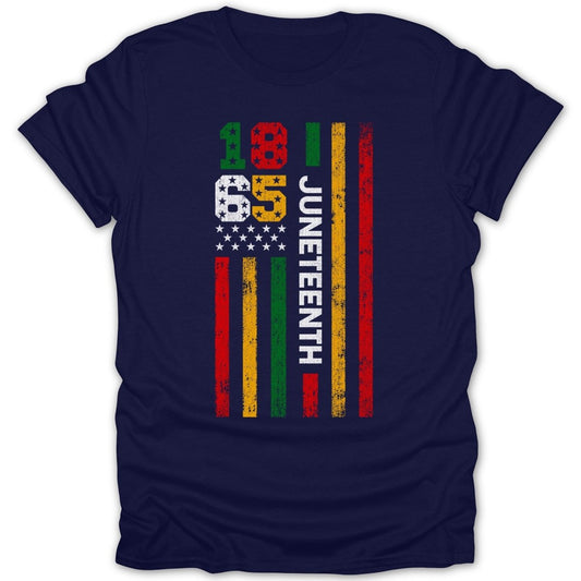 Juneteenth 1865 Heritage Flag Tee - Zion Threadz