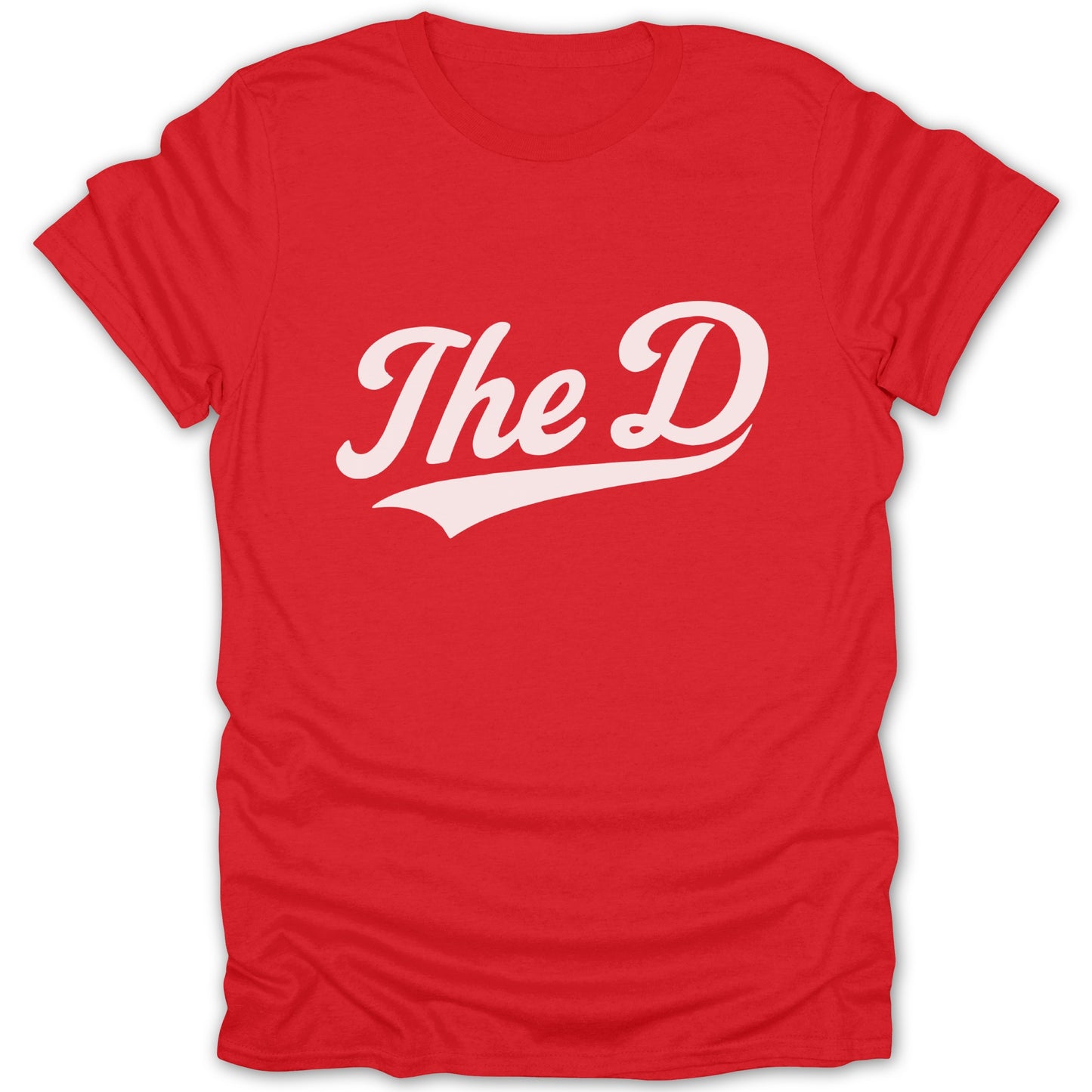 The D Red T-Shirt Stylish Casual Wear Product Type