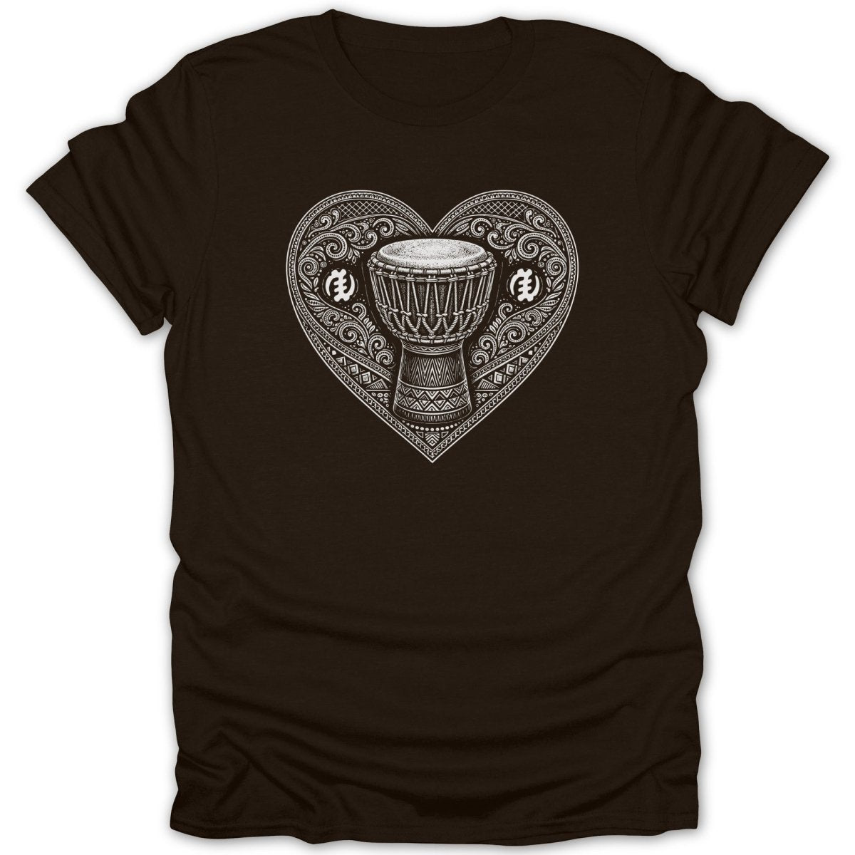 Heart Beat Drum Adinkra Tee - Zion Threadz