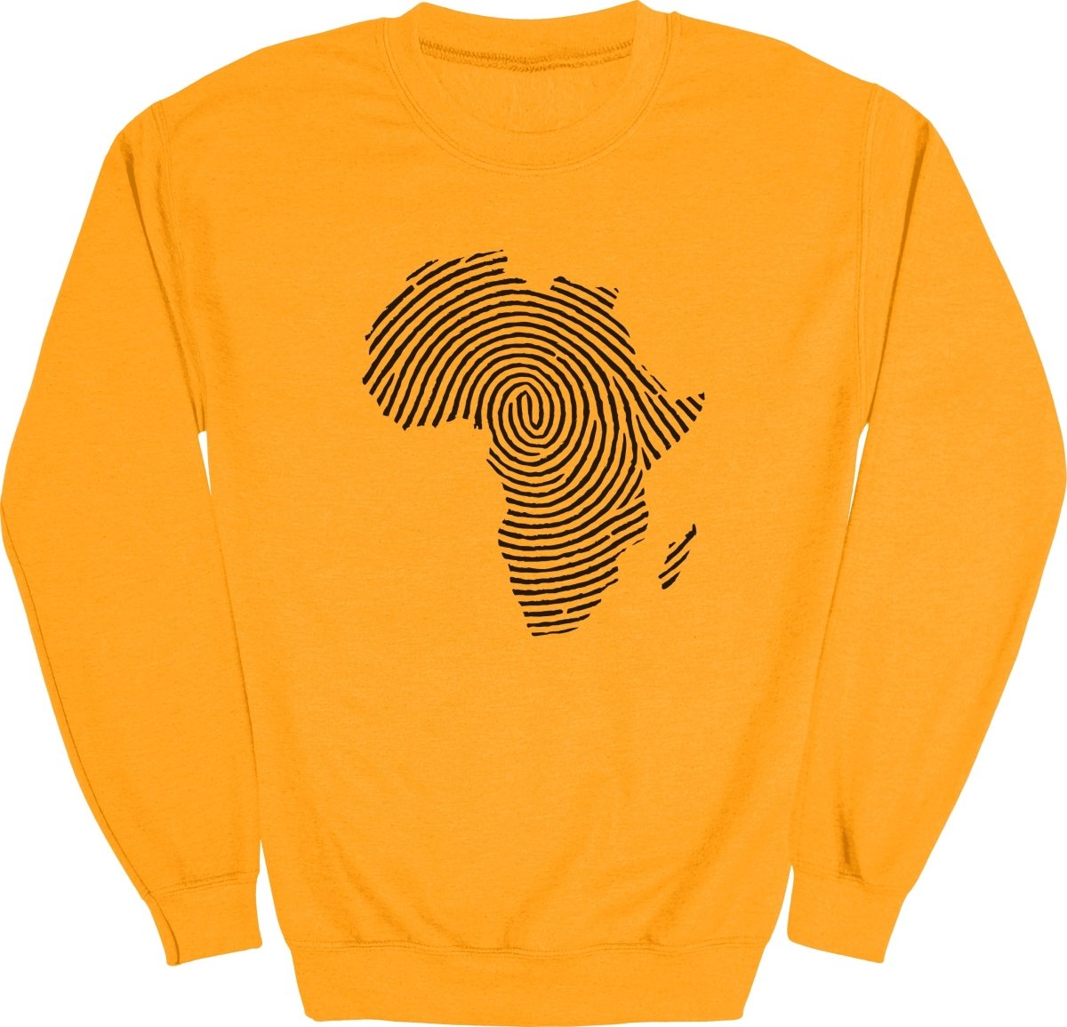 Africa Fingerprint BW Sweatshirt - Zion Threadz