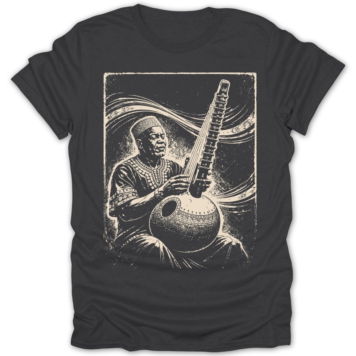 Soulful Kora Musician Tee - Zion Threadz